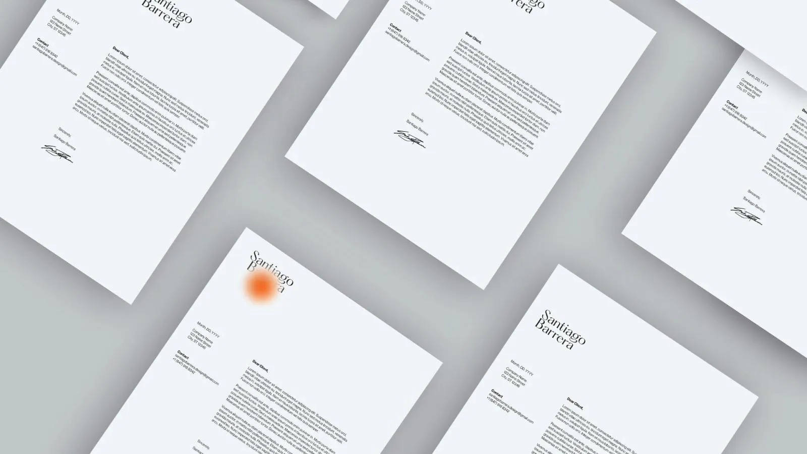 Personal branding stationery
